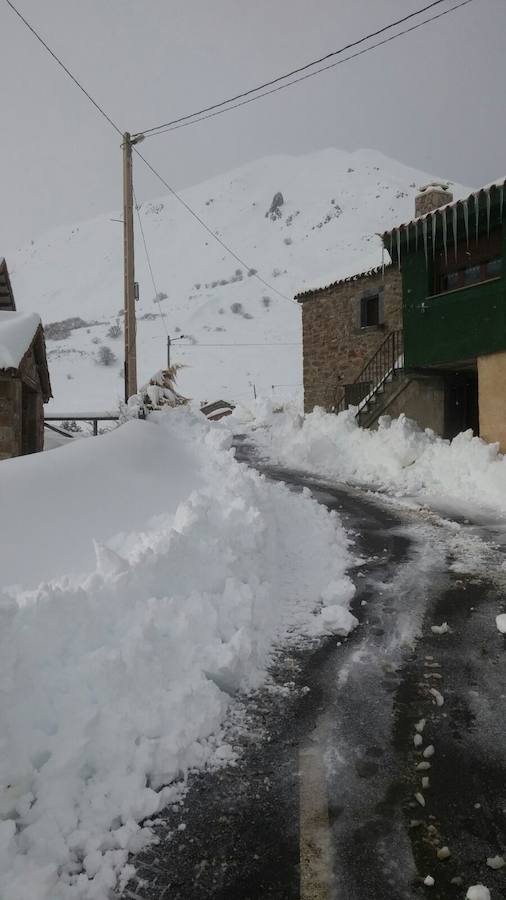 Impresionante nevada en el Occidente de Asturias
