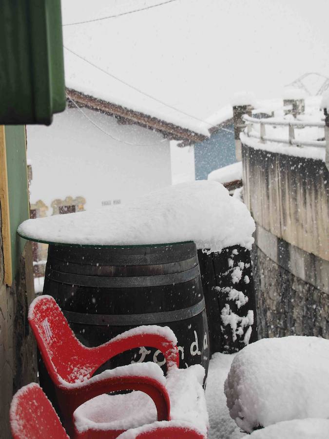 Los vecinos del Ponga hacen frente al invierno que ha vuelto a teñir de blanco el concejo. El concejo está rodeado de riscos y hayedos y es una de las poblaciones que se encuentran a mayor altura sobre el nivel del mar