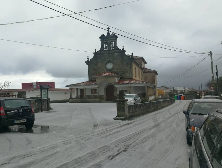 El granizo se hizo notar en Quintes