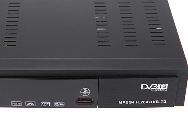 Detalle de un decodificador compatible con la señal DVB-T2. 