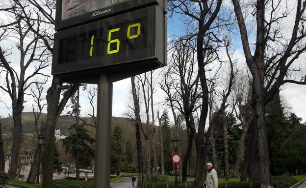 Un termómetro en el campo San Francisco de Oviedo