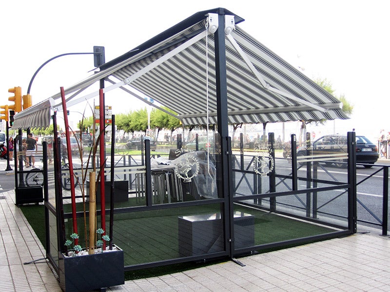 Ejemplo terraza local de hostelería en Gijón