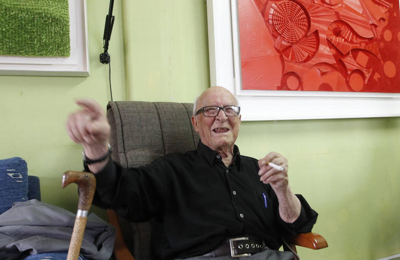 Alejandro Mieres durante una entrevista.