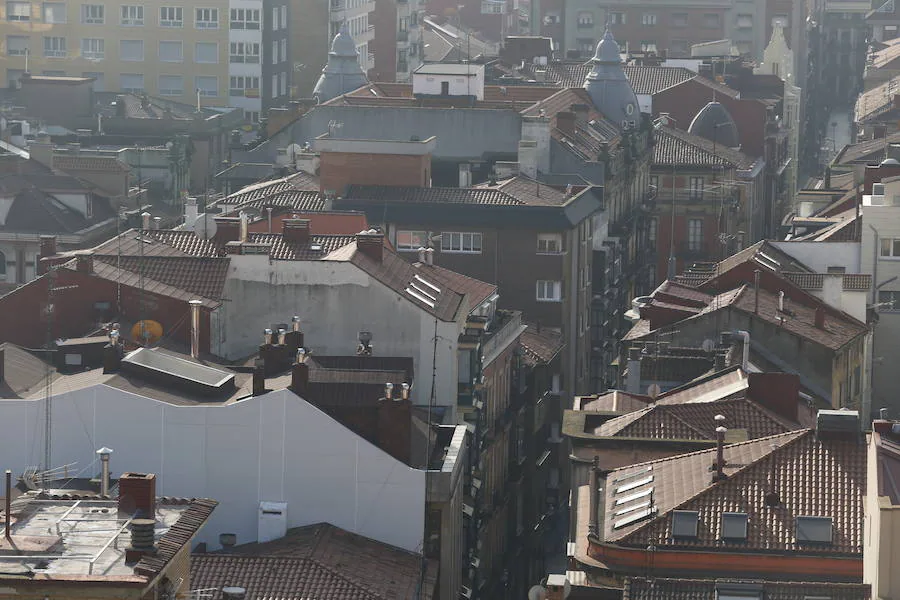 Imágenes tomadas desde los lugares más altos de la ciudad. Vista desde la plaza del Marqués..