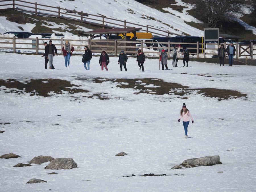 Fotos: La belleza helada de los lagos de Covadonga