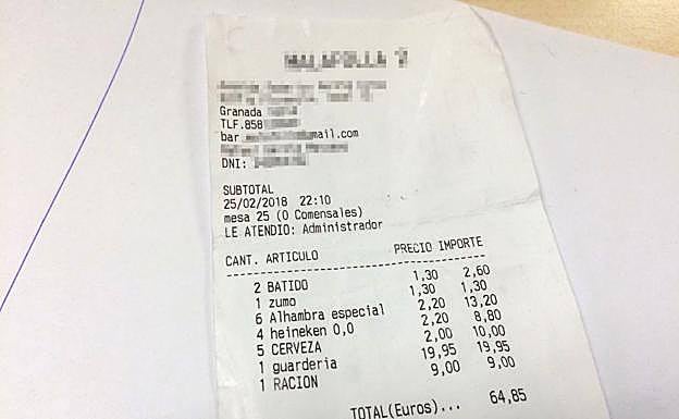 La broma de un bar a unos clientes: cobrar casi 20 euros por sus hijos