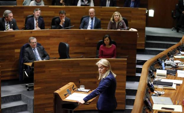 Mercedes Fernández denuncia que la diputada de Foro Cristna Coto fue insultada en el pleno de la Junta. 