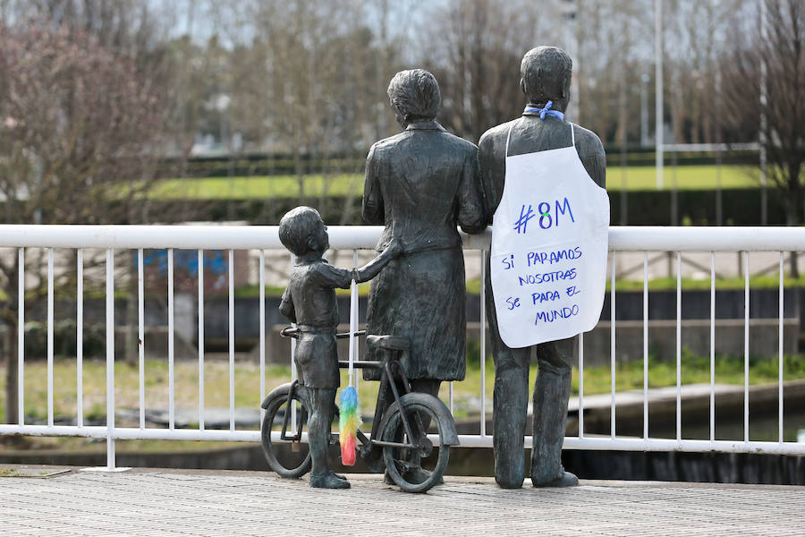 Varias esculturas de la región se suman a la reivindicación