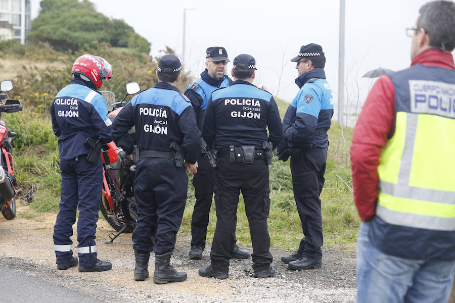 Fotos: Dispositivo de búsqueda en Gijón de Lorena Torrre, la mujer desaparecida