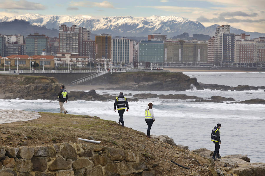 Fotos: Dispositivo de búsqueda en Gijón de Lorena Torrre, la mujer desaparecida