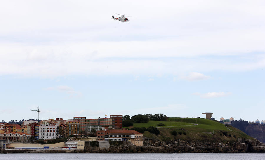 Fotos: Amplio dispositivo de búsqueda en Gijón para encontrar a Lorena Torre