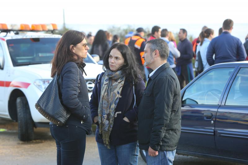 Nueva jornada de búsqueda de Concepción Barbeira en Avilés. Más de 300 personas han participado en el rastreo de la costa en el entorno de la playa de Santa María del Mar. 