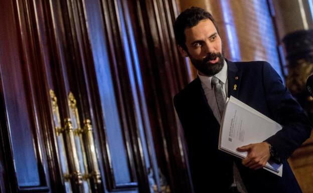 El presidente del Parlament, Roger Torrent. 