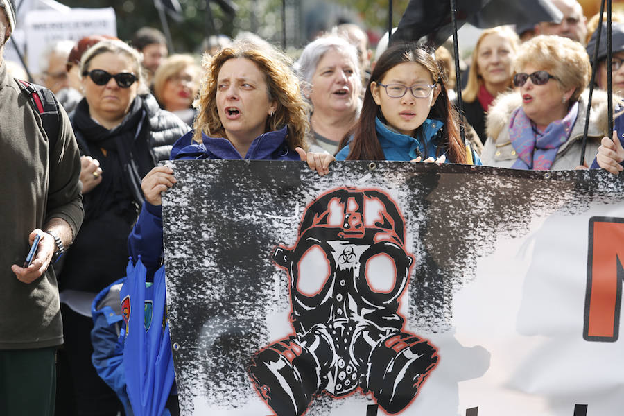 Fotos: Miles de personas se concentra en Gijón contra la contaminación en Asturias