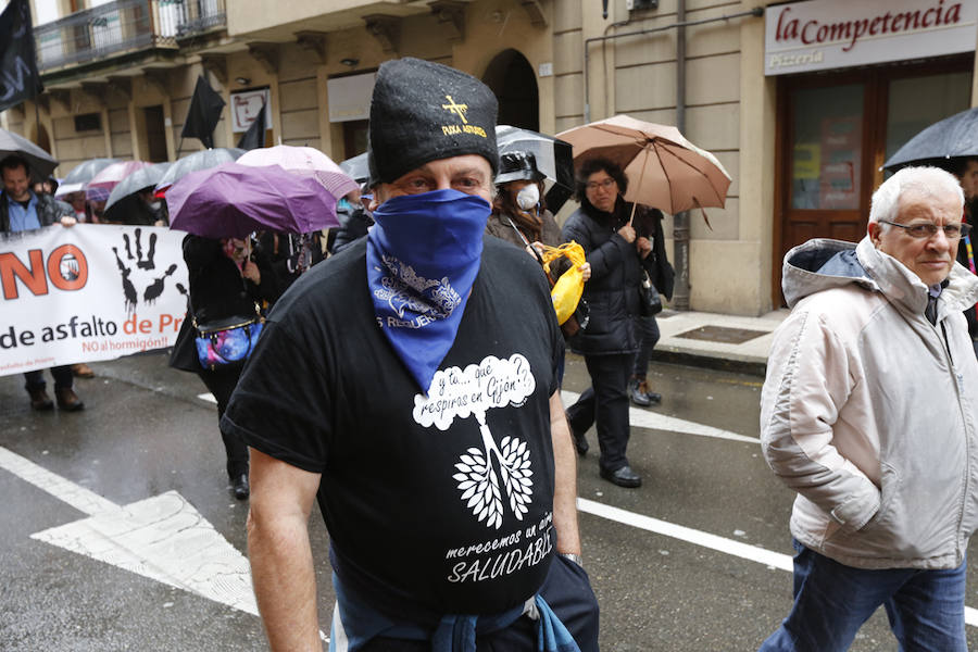 Fotos: Miles de personas se concentra en Gijón contra la contaminación en Asturias