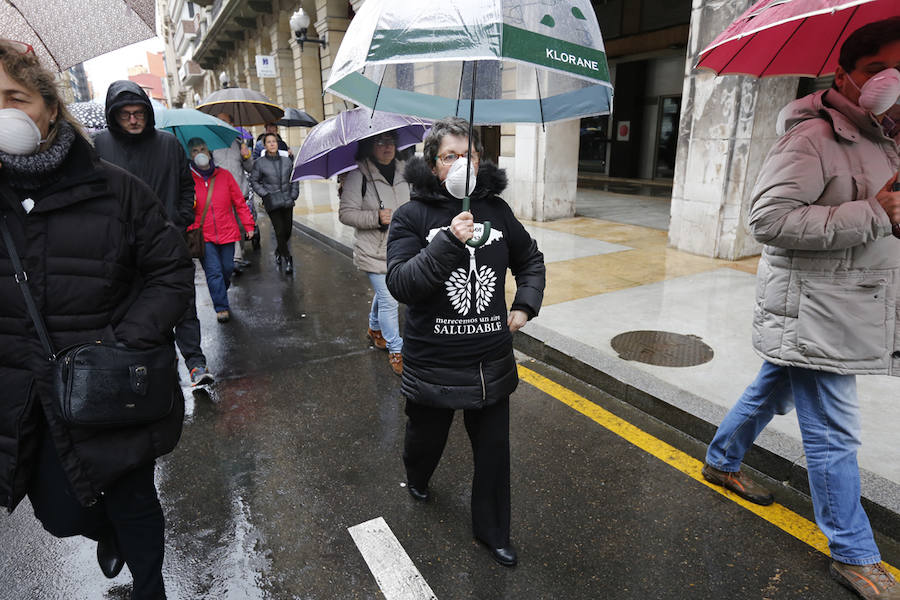 Fotos: Miles de personas se concentra en Gijón contra la contaminación en Asturias