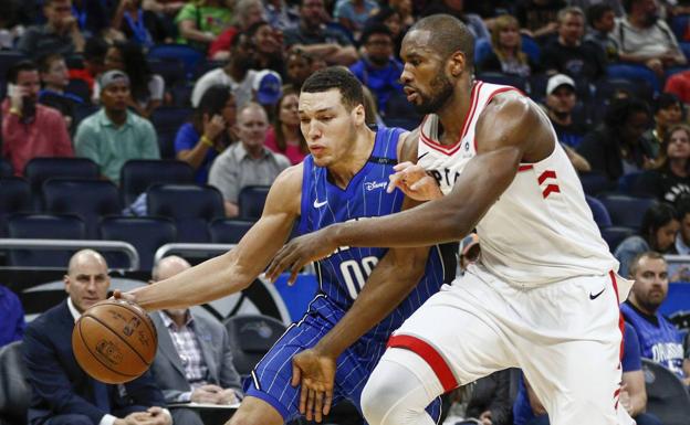 Serge Ibaka, en el partido ante los Magic. 