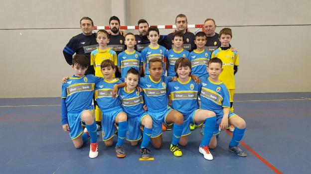 La selección asturiana que disputa el Campeonato de España en Montijo. 