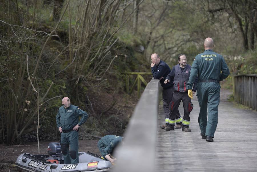 El rastreo está centrado en las inmediaciones del recorrido en que el participó con sus compañeros del Grupo de Montaña Ensidesa, quienes alertaron de su desaparición