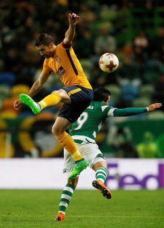 Las mejores ilustraciones del partido de vuelta de cuartos de final de la Liga Europa entre el Sporting de Portugal y el Atlético de Madrid, en el José Alvalade lisboeta.