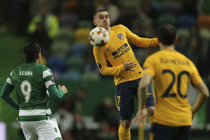 Las mejores ilustraciones del partido de vuelta de cuartos de final de la Liga Europa entre el Sporting de Portugal y el Atlético de Madrid, en el José Alvalade lisboeta.