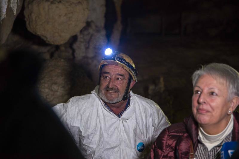 El Grupo Torreblanca recreó la primera bajada a la cueva de Tito Bustillo. En la recreación participaron algunos de los descubridores