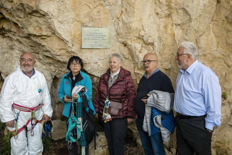 El Grupo Torreblanca recreó la primera bajada a la cueva de Tito Bustillo. En la recreación participaron algunos de los descubridores