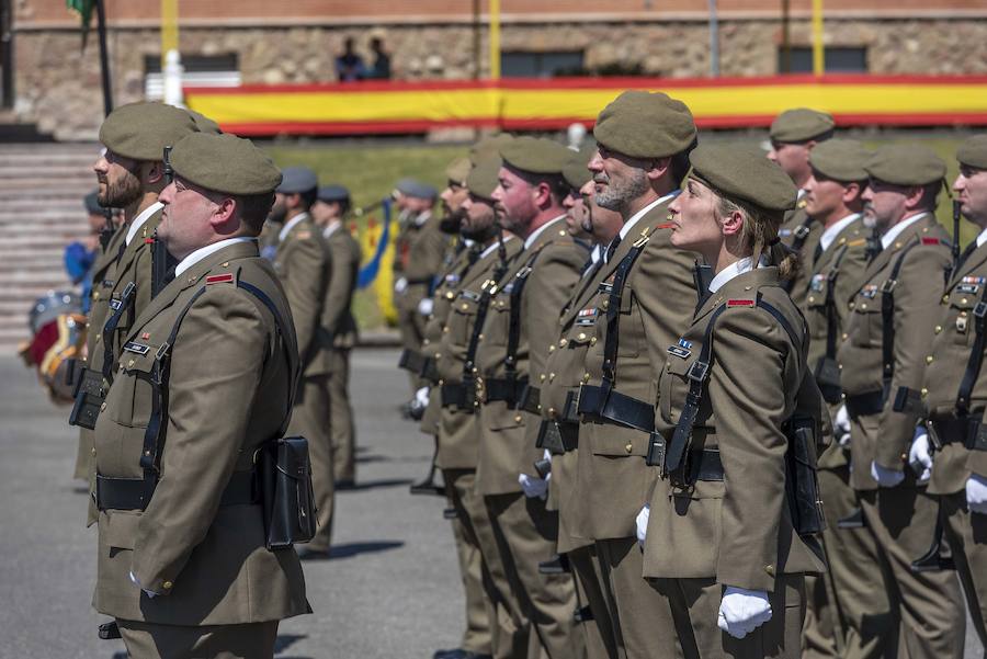 El delegado del Gobierno en Asturias, Mariano Marín, asiste al acto de conmemoración del XXX aniversario de la Unidad de Servicios del Acuartelamiento (USAC) Cabo Noval