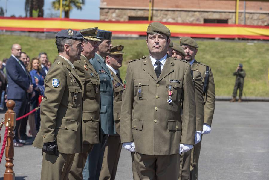 El delegado del Gobierno en Asturias, Mariano Marín, asiste al acto de conmemoración del XXX aniversario de la Unidad de Servicios del Acuartelamiento (USAC) Cabo Noval