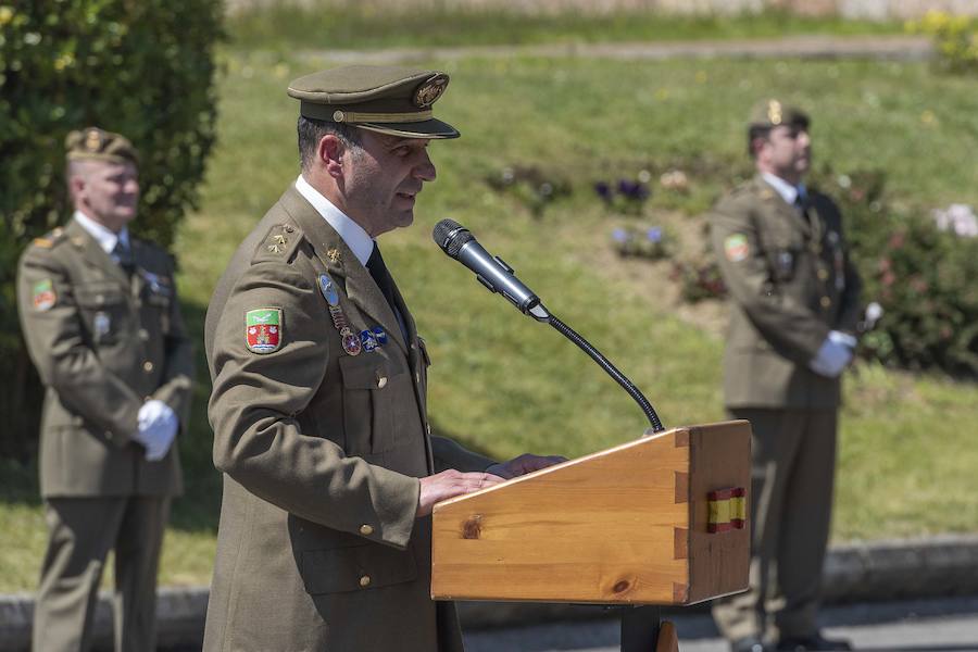 El delegado del Gobierno en Asturias, Mariano Marín, asiste al acto de conmemoración del XXX aniversario de la Unidad de Servicios del Acuartelamiento (USAC) Cabo Noval