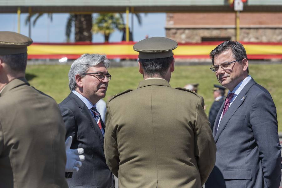El delegado del Gobierno en Asturias, Mariano Marín, asiste al acto de conmemoración del XXX aniversario de la Unidad de Servicios del Acuartelamiento (USAC) Cabo Noval
