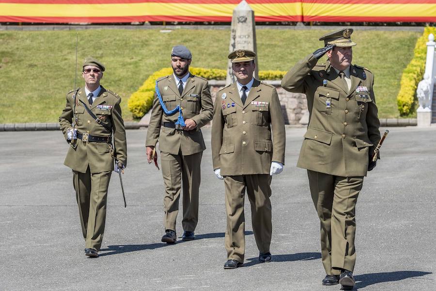 El delegado del Gobierno en Asturias, Mariano Marín, asiste al acto de conmemoración del XXX aniversario de la Unidad de Servicios del Acuartelamiento (USAC) Cabo Noval