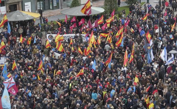 Concentración celebrada en Oviedo el pasado febrero. 