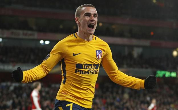 Griezmann, tras marcarle al Arsenal. 