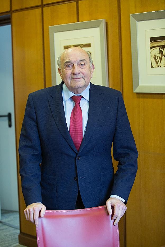 Francisco Menéndez, ayer en la Cámara de Comercio. 