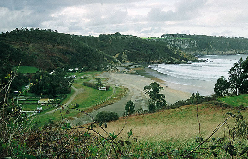 Playa de Otur, en Valdés.