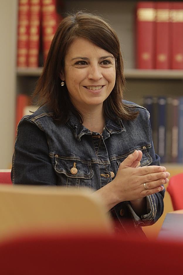 Lastra, en un momento de la entrevista. 