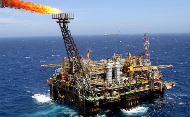 Instalación petrolífera en Brasil.