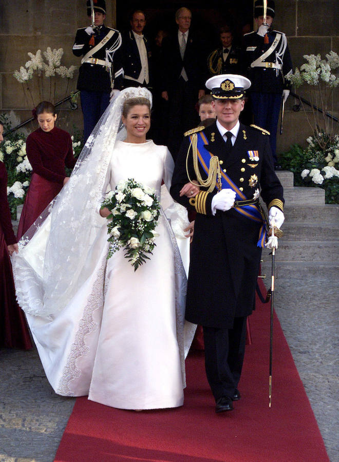 La reina Máxima y Willem-Alexander el día de su boda
