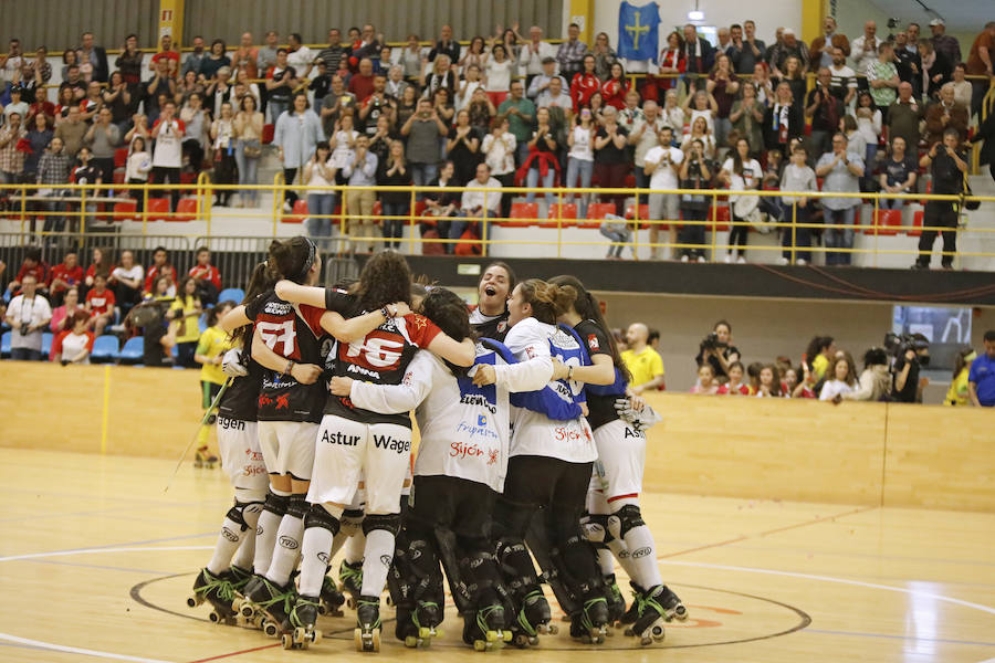 El equipo gijonés se proclama campeón por segunda vez consecutica tras vencer al Vila-Sana por 6-1.