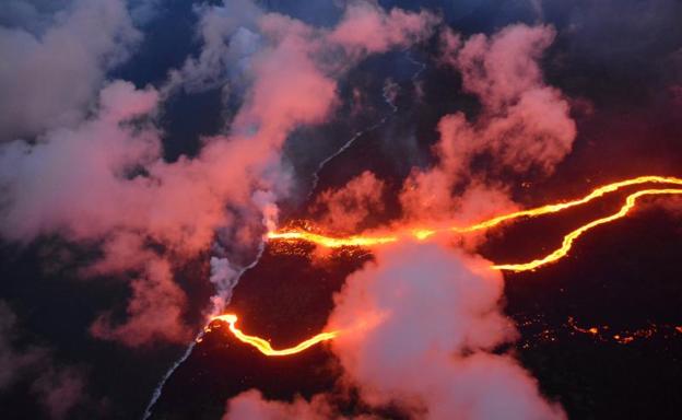 El impresionante 'timelapse' que muestra el avance de la lava del volcán Kilauea