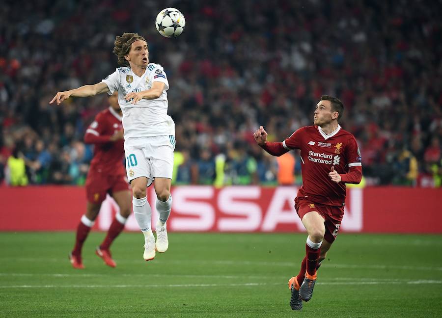 Las majores imágenes de la final de la Champions League disputada en Kiev entre el Real Madrid y el Liverpool. 