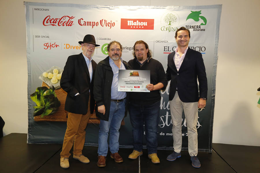 El restaurante ovetense revalidó su título en el concurso organizado por EL COMERCIO y el establecimiento gijonés apostó por ingredientes ecológicos.