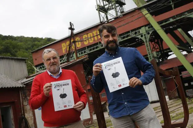 Rubén Martín y Ricardo Antuña presentaron el pincho minero. 