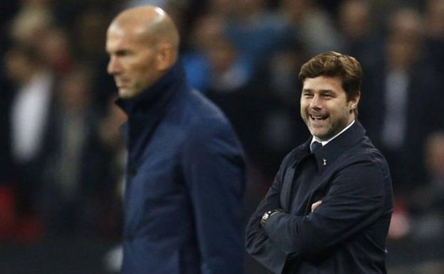 Zinedine Zidane y Mauricio Pochettino. 