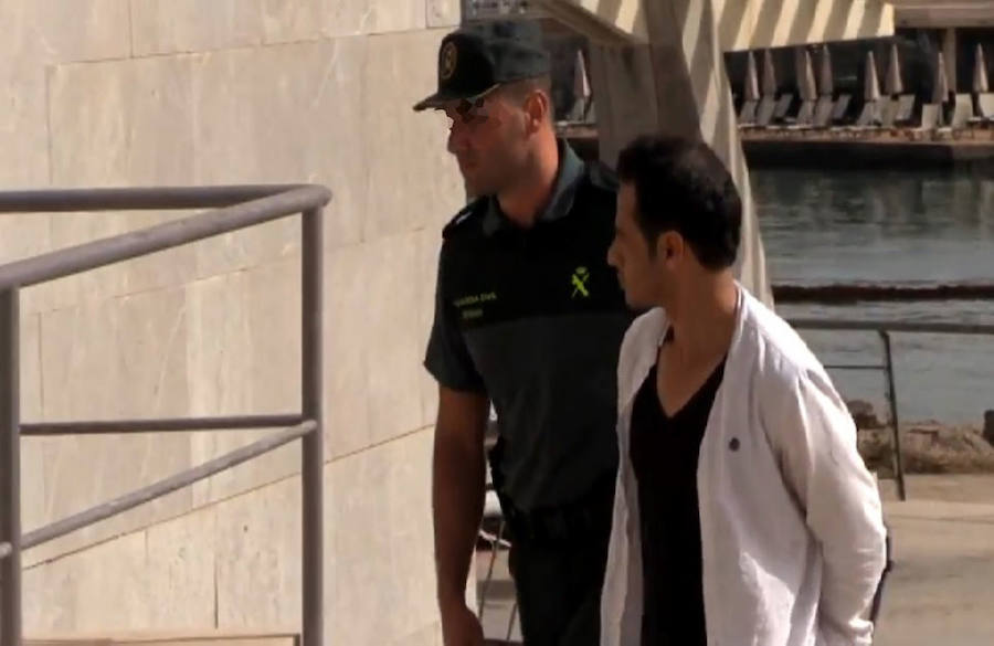 El procesado el día de su detención el 10 de julio de 2016. 