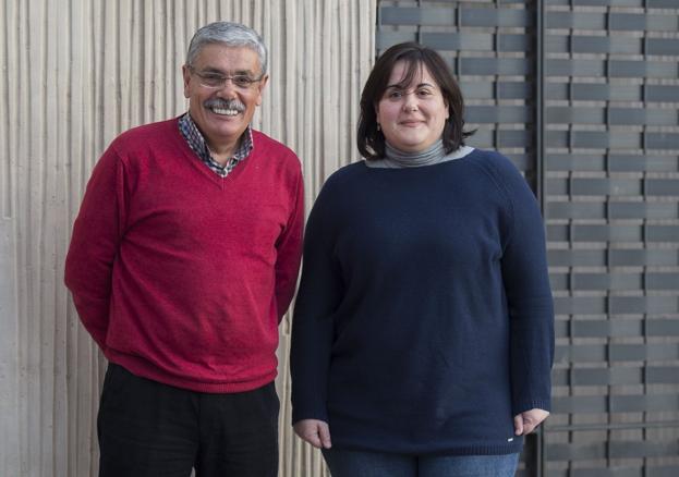 Luis Manuel Flórez, Floro, y Sonia Fernández en la sede. 