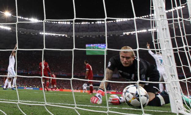 Karius, durante un momento de la final. 