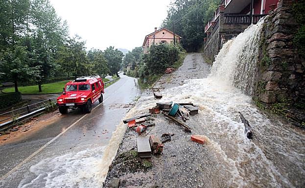 Las imágenes de las inundaciones en Asturias