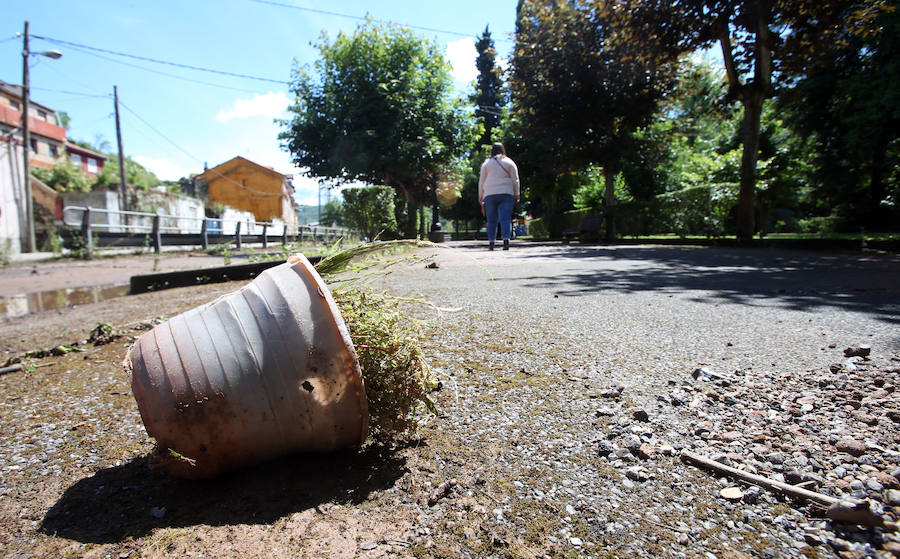 Fotos: Trubia hace balance de daños tras el argayo